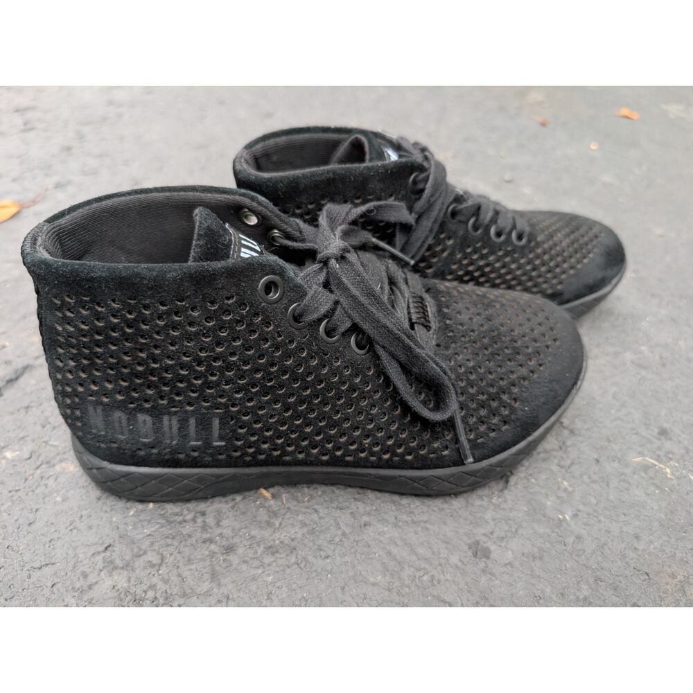 Nobull Womens Mid Suede Trainer Size 5.5 Workout Gym Shoes Black‎ Crossfit